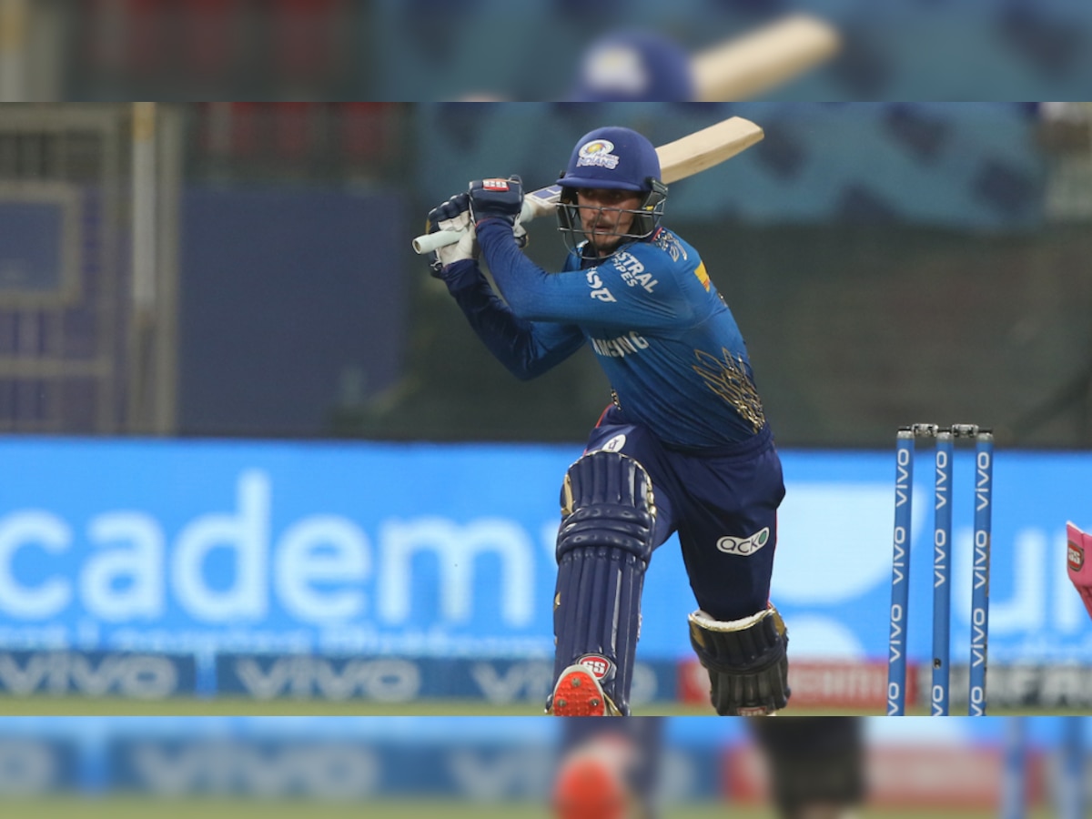 IPL 2021: Quinton de Kock's innings gets Mumbai Indians a 7-wicket victory over Rajasthan Royals