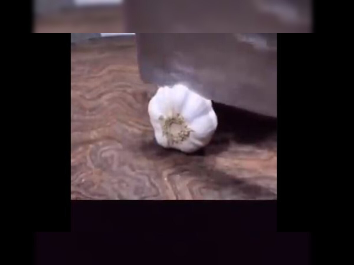 Viral Video Ultimate hack to peel garlic within seconds