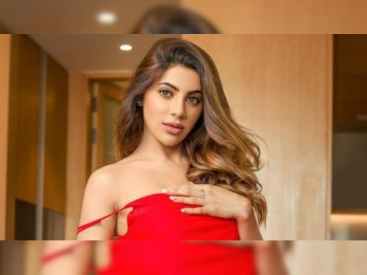 'Khatron Ke Khiladi 11' contestant Nikki Tamboli raises temperature in BOLD red slip dress, pics go VIRAL