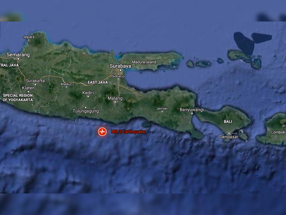 Earthquake measuring 6.2 on Richter Scale jolts Indonesia