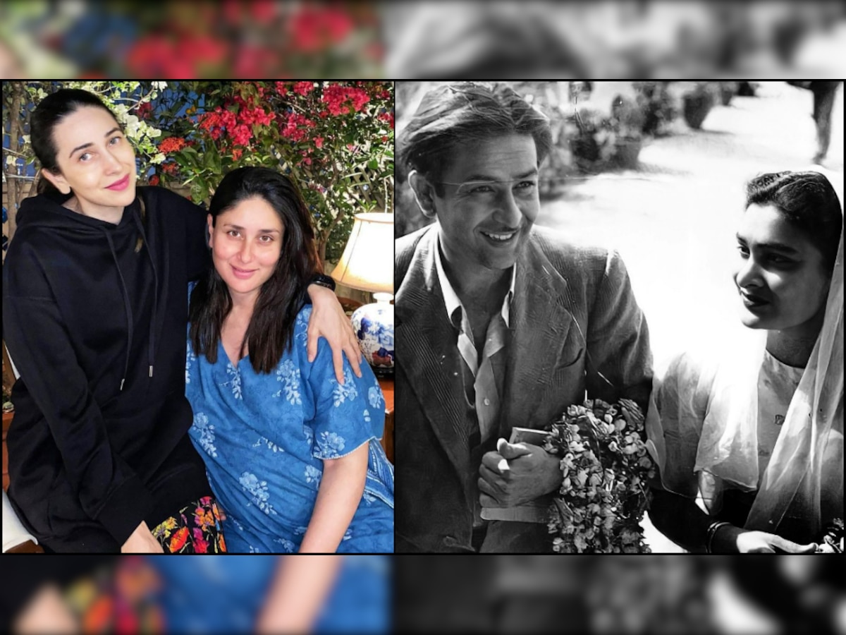 Karisma Kapoor-Kareena Kapoor Khan share beautiful vintage photo of their 'dada and dadi' Raj Kapoor-Krishna Kapoor