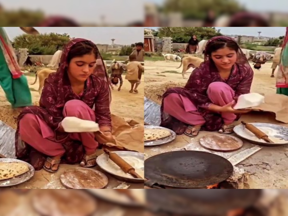 Video of girl making rotis goes VIRAL, netizens call her a 'Bollywood actress'