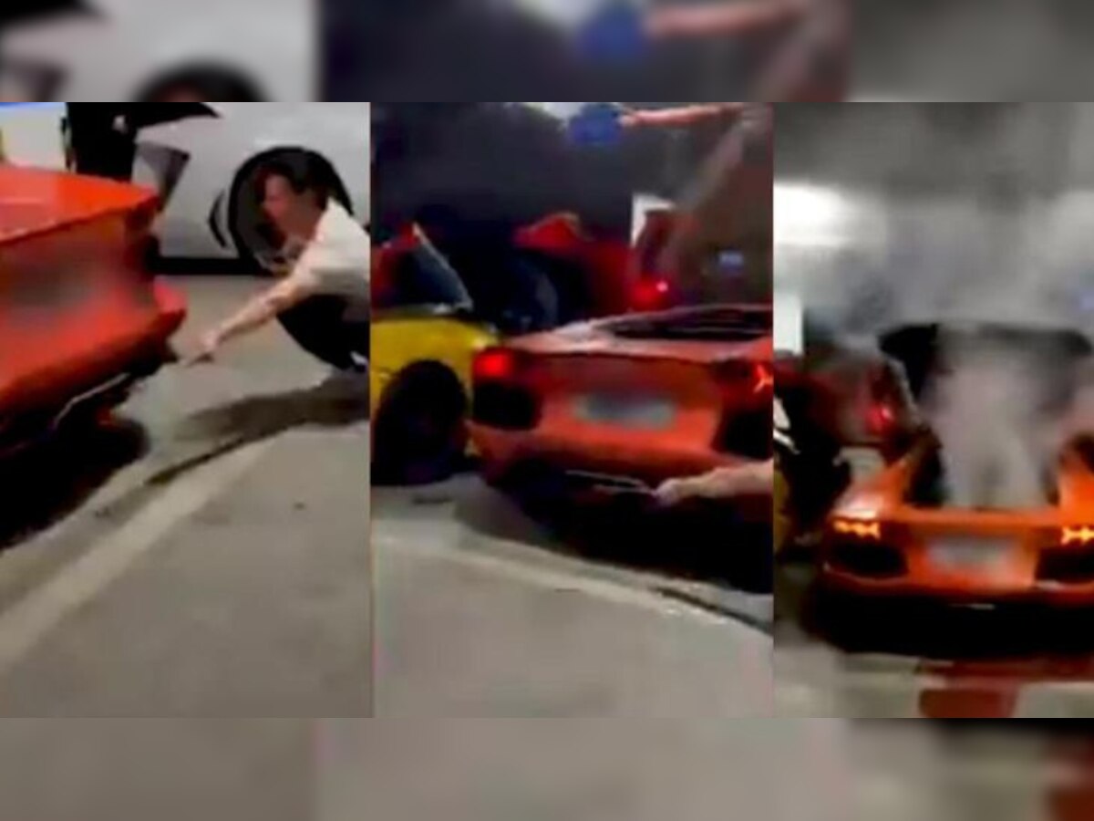 Watch: Man tries to grill kebab using Lamborghini exhaust, know what happened then