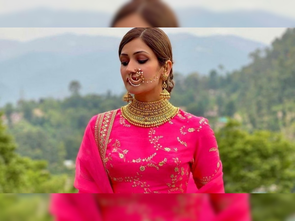 Yami Gautam’s sister Surilie Gautam looks mesmerising in Sabyasachi lehenga for sister’s wedding