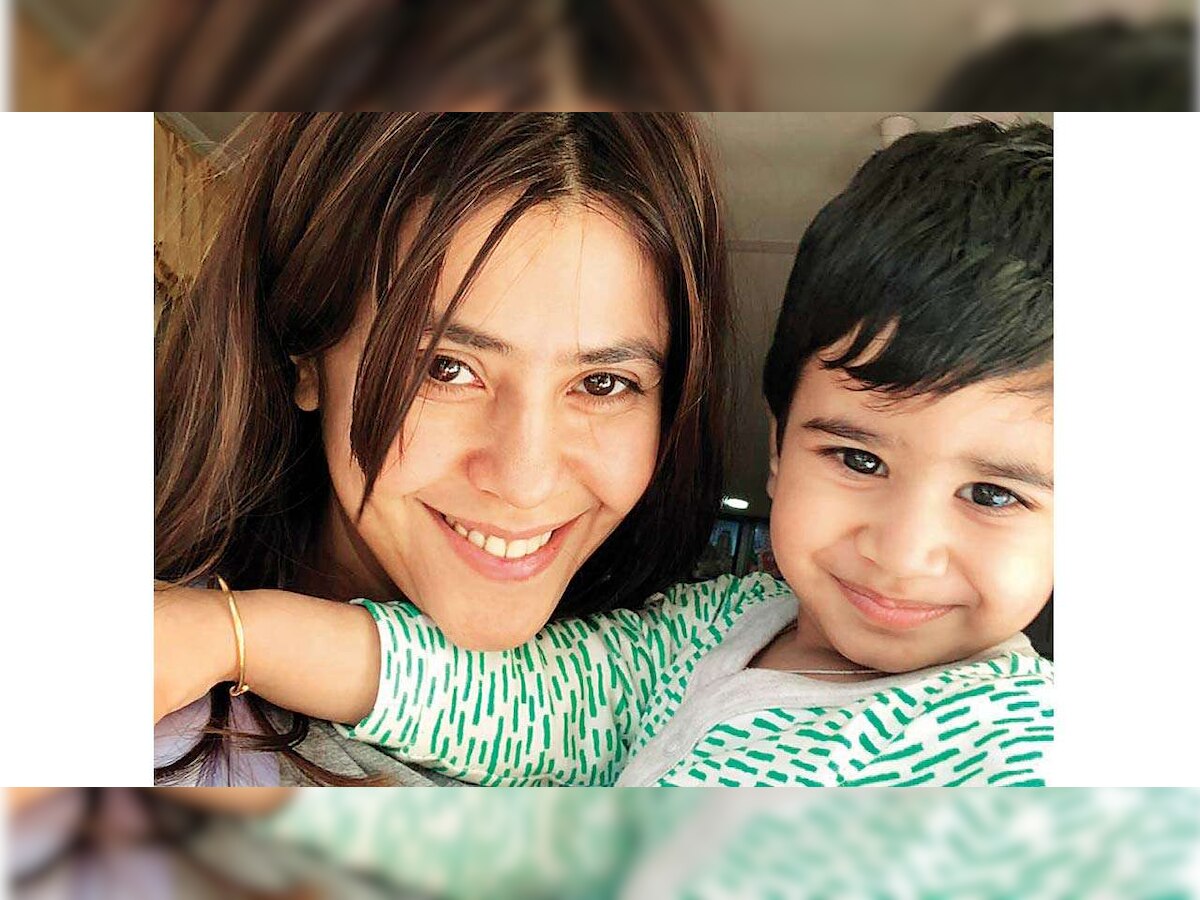 Ekta Kapoor’s son eats her birthday cake before she could cut it, video goes VIRAL