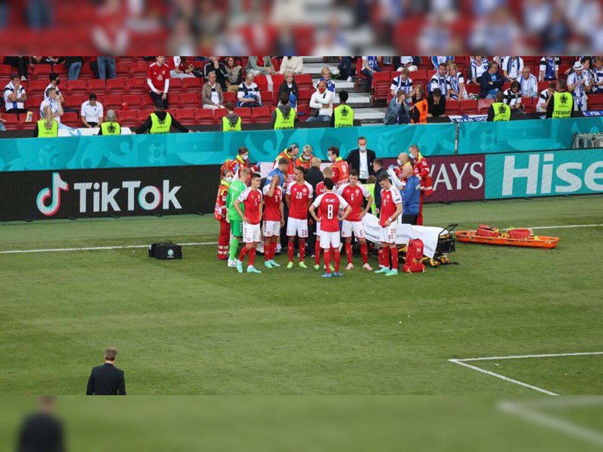 Euro Cup 2021: Watch Denmark midfielder Christian Eriksen collapses on field, given CPR by medics