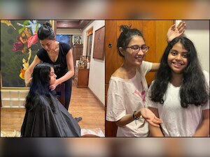 Alisah's 'official hairdresser' Sushmita Sen gives her a slight makeover, Renee captures candid moments