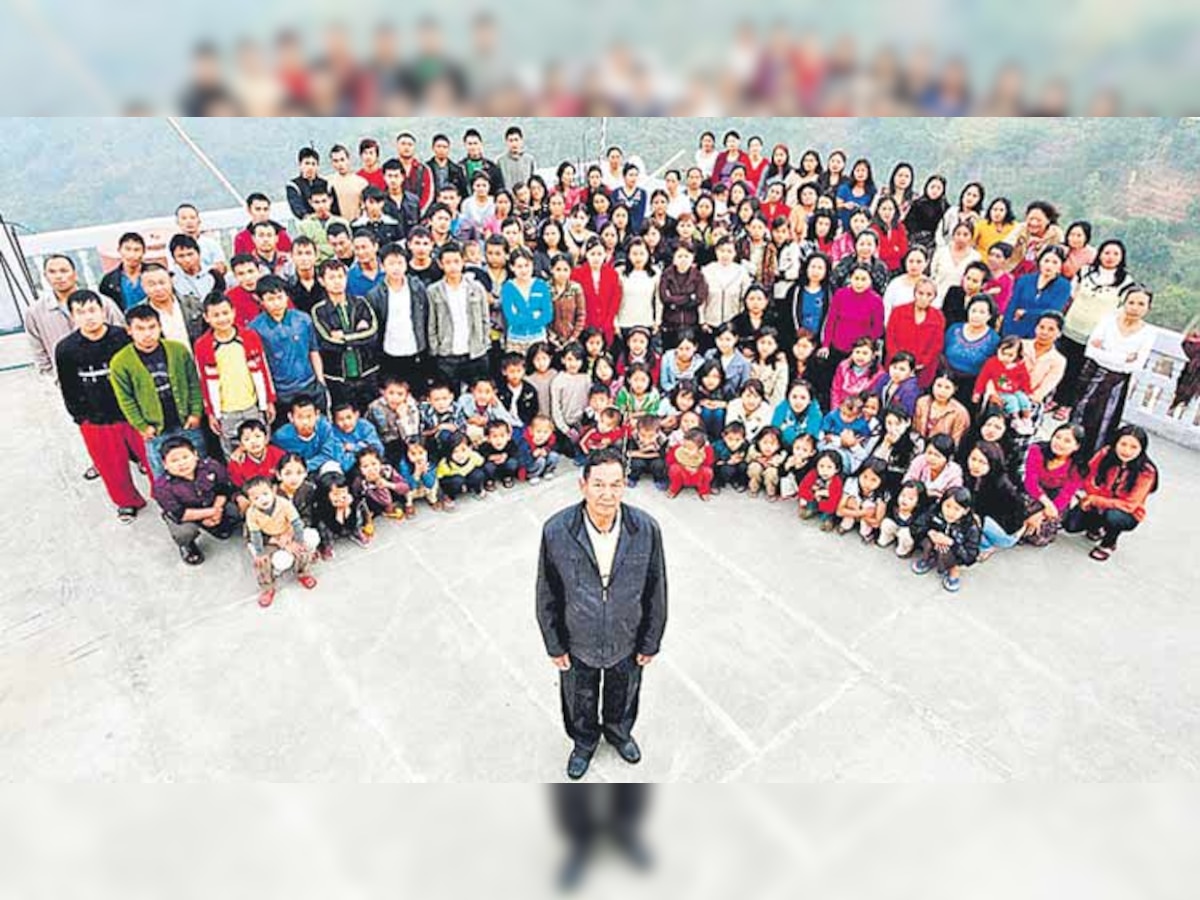 Mizoram: Ziona Chana, head of world's largest family with 38 wives and 89 children, dies