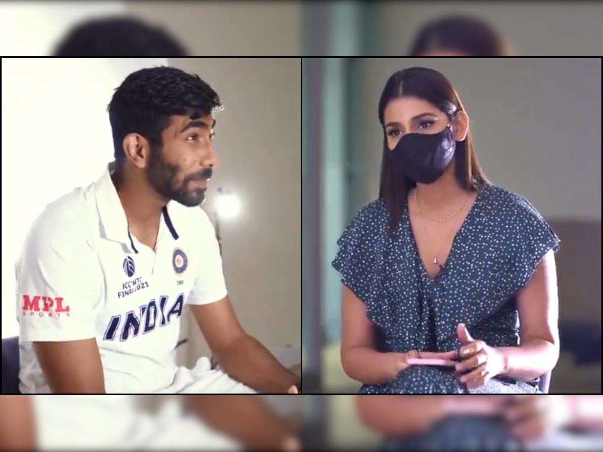 WTC Final: Jasprit Bumrah and wife Sanjana Ganesan's adorable interview goes VIRAL - watch