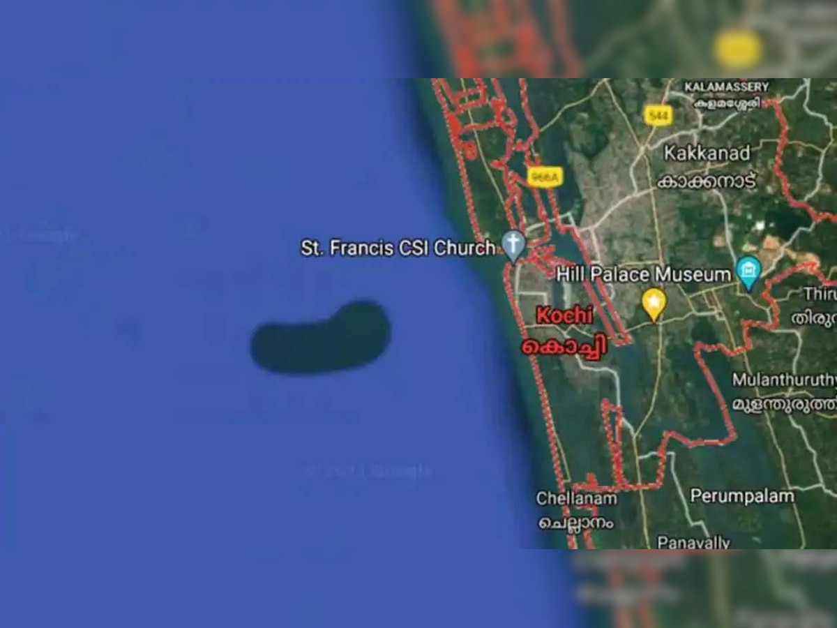 Mystery behind Google Maps showing 'underwater island' in Arabian Sea near Kochi