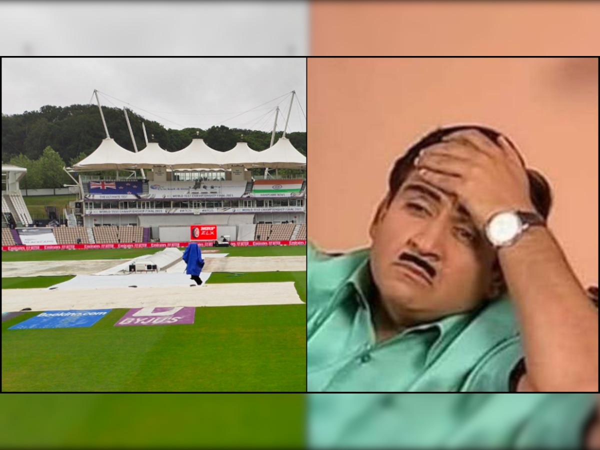 WTC Final: Netizens begin meme feast as 'rain wins the toss and decides to delay the match first'