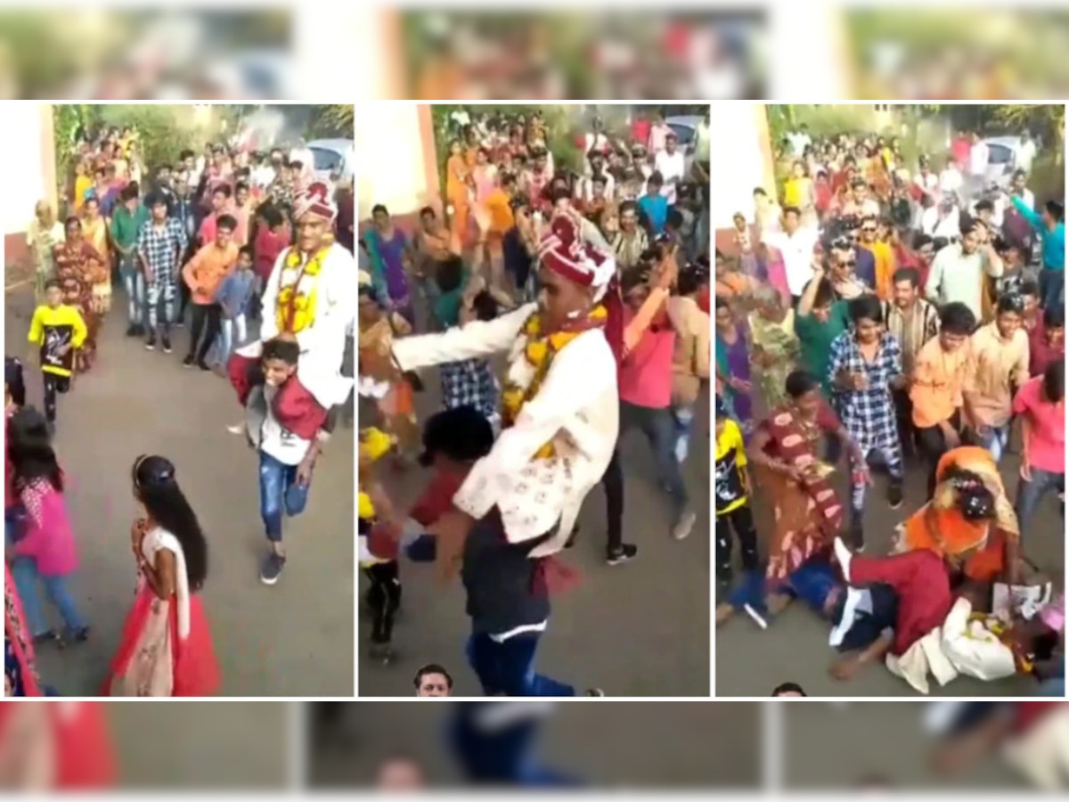 Dulhe ka baja band! Groom dances on friend's shoulder during baraat, falls - WATCH viral video here