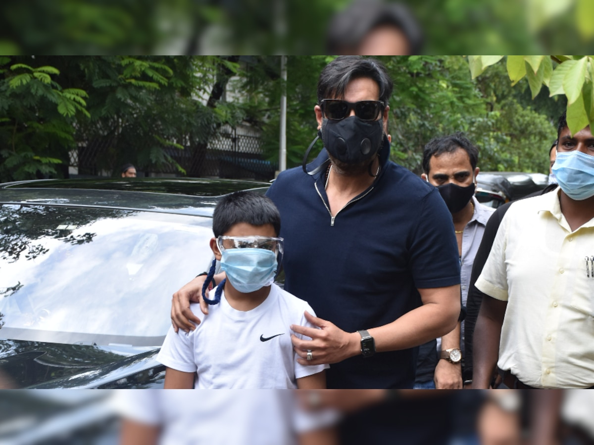 'Can only try and set an example': Ajay Devgn on planting trees with son Yug