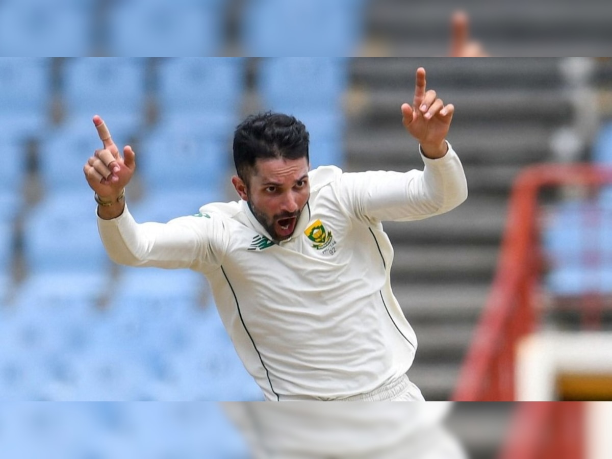 Watch: Keshav Maharaj becomes only 2nd South African bowler to take hat-trick in Test matches