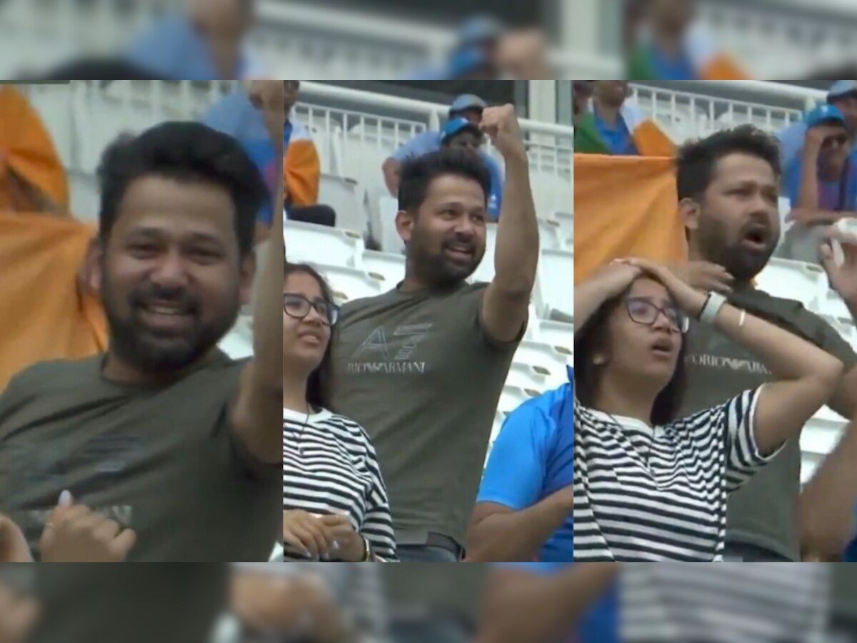 WTC final: Joy becomes despair in seconds for Indian cricket fan in stands in Southampton - Video goes viral