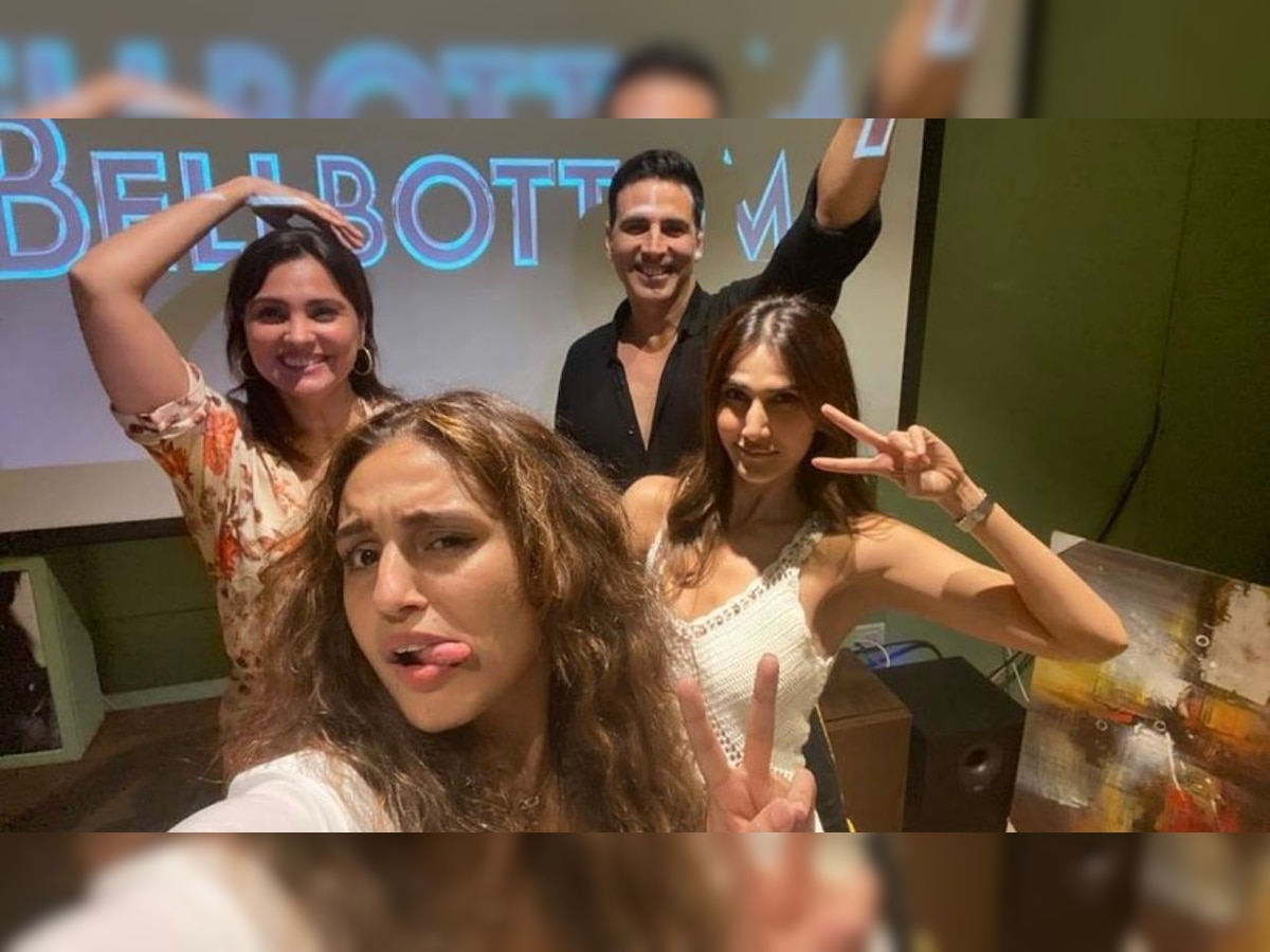 'Bell Bottom': Huma Qureshi shares quirky selfies with Akshay Kumar, Vaani Kapoor, Lara Dutta at screening