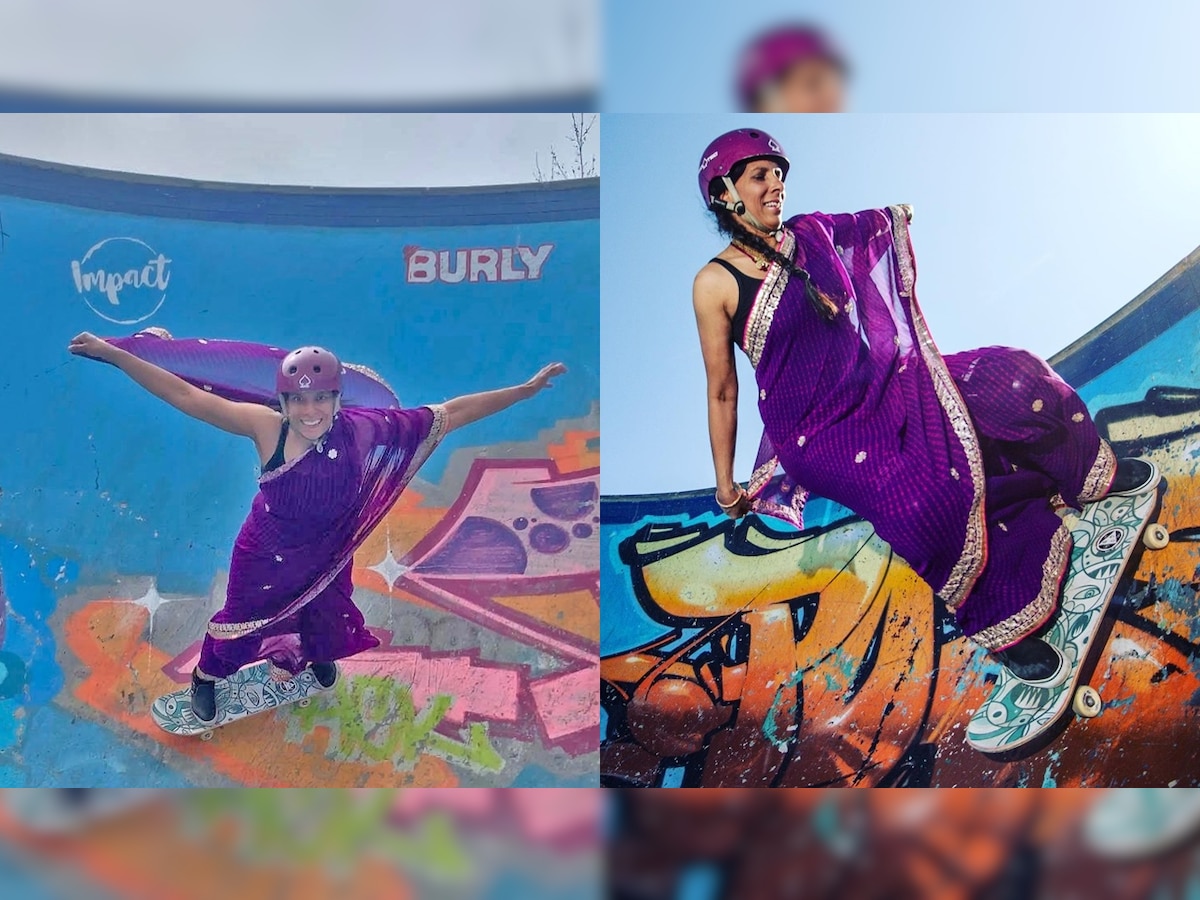 Viral Video: This 46-year-old woman skates in saree, shows the world her cool moves - Watch