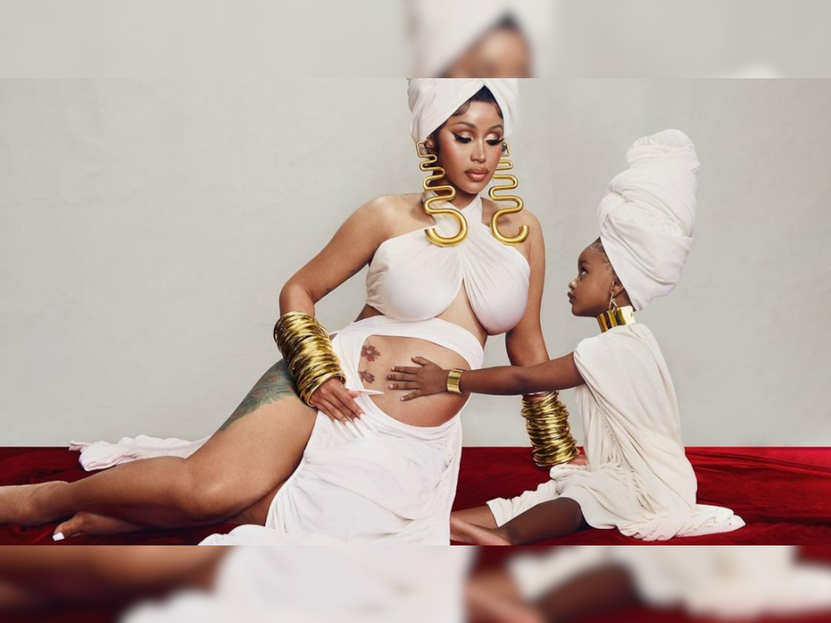 Pregnant Cardi B goes nude to flaunt baby bump in steamy photo with Offset,  talks about daughter becoming big sister