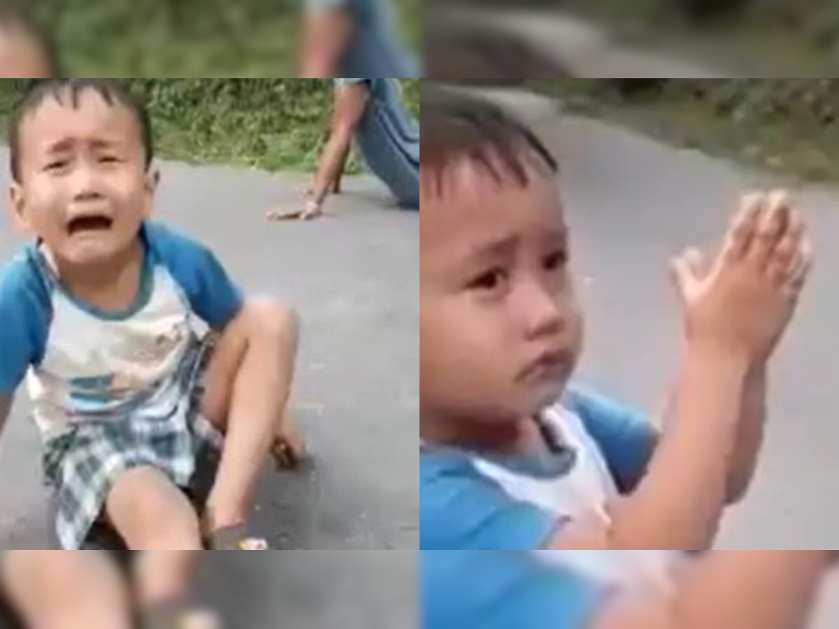 Viral Video: Little boy crying to stop his chickens from being taken away will break your heart