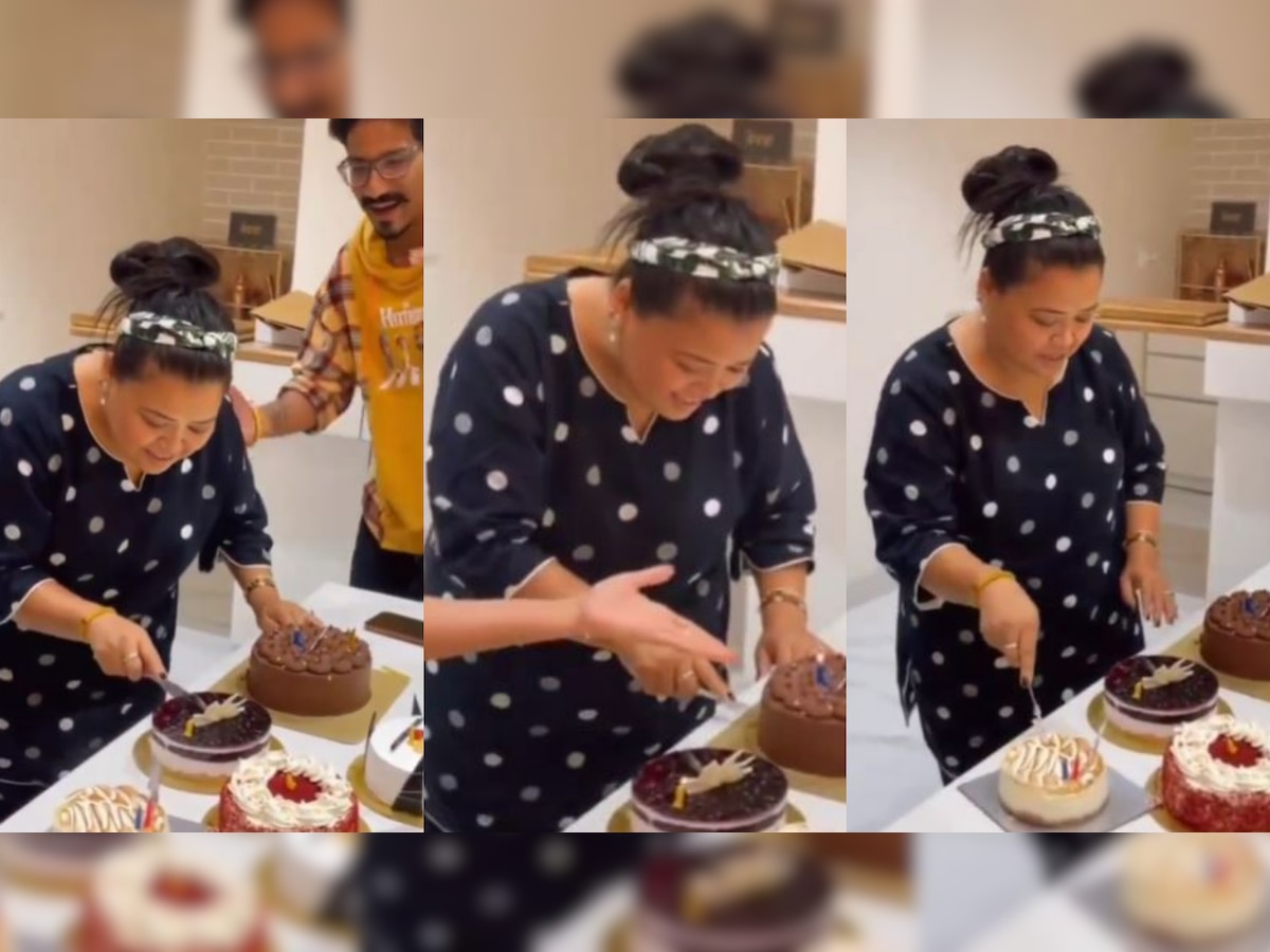 Watch: Bharti Singh celebrates birthday with husband Harsh Limbacchiyaa, BFFs Jasmin Bhasin and Aly Goni