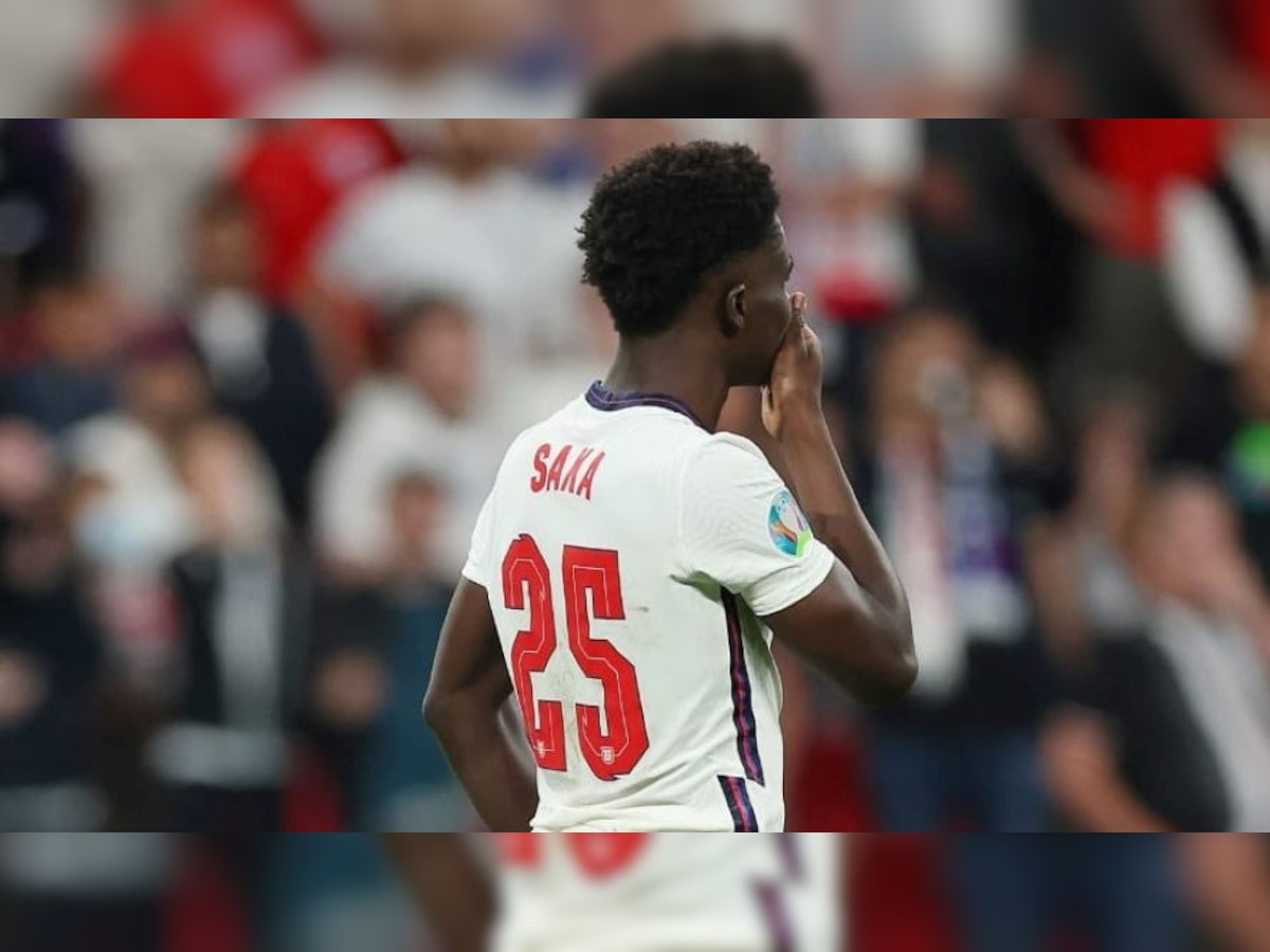 England's Bukayo Saka urges social media platforms to act on crackdown of abuse in a powerful statement