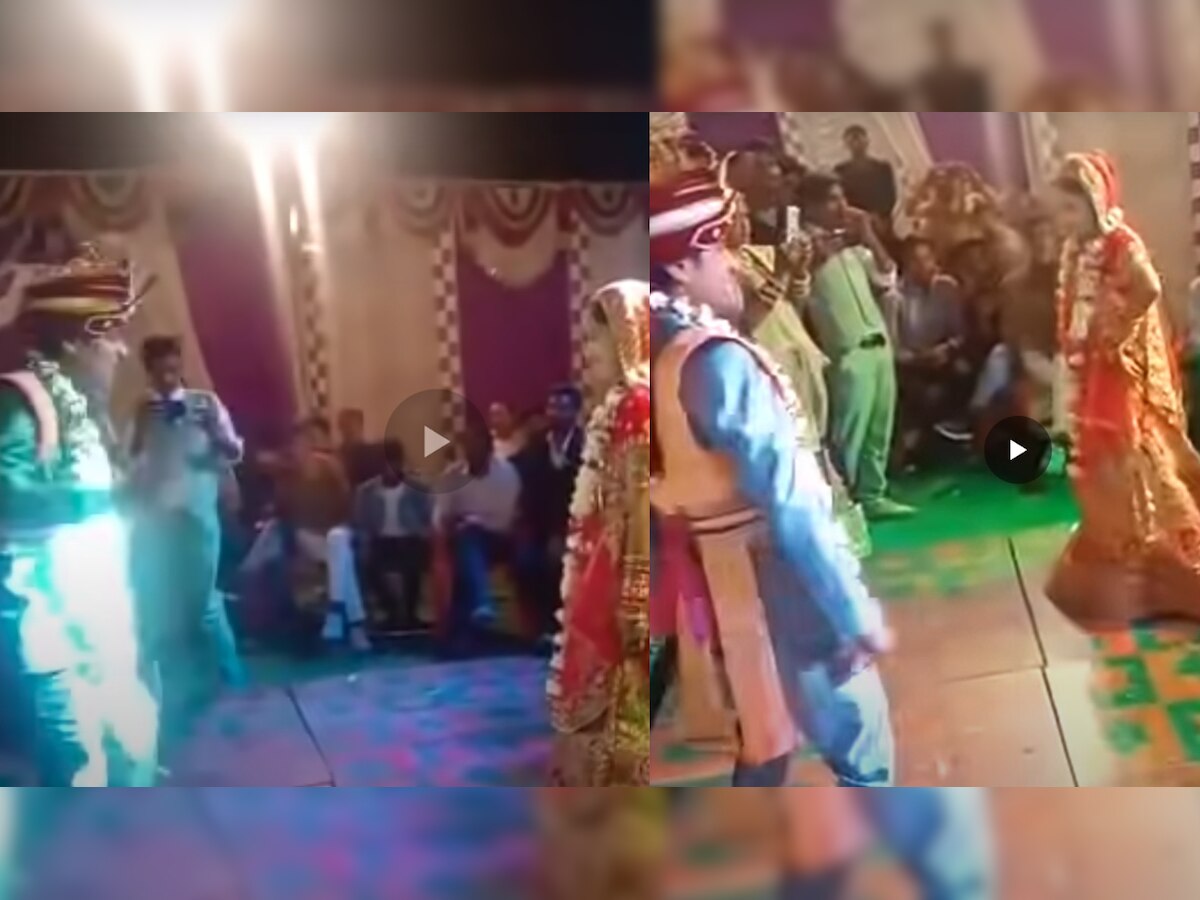 This dulha-dulhan dancing to 'Tujhko hi dulhan banaonga' is not to be missed - WATCH viral video