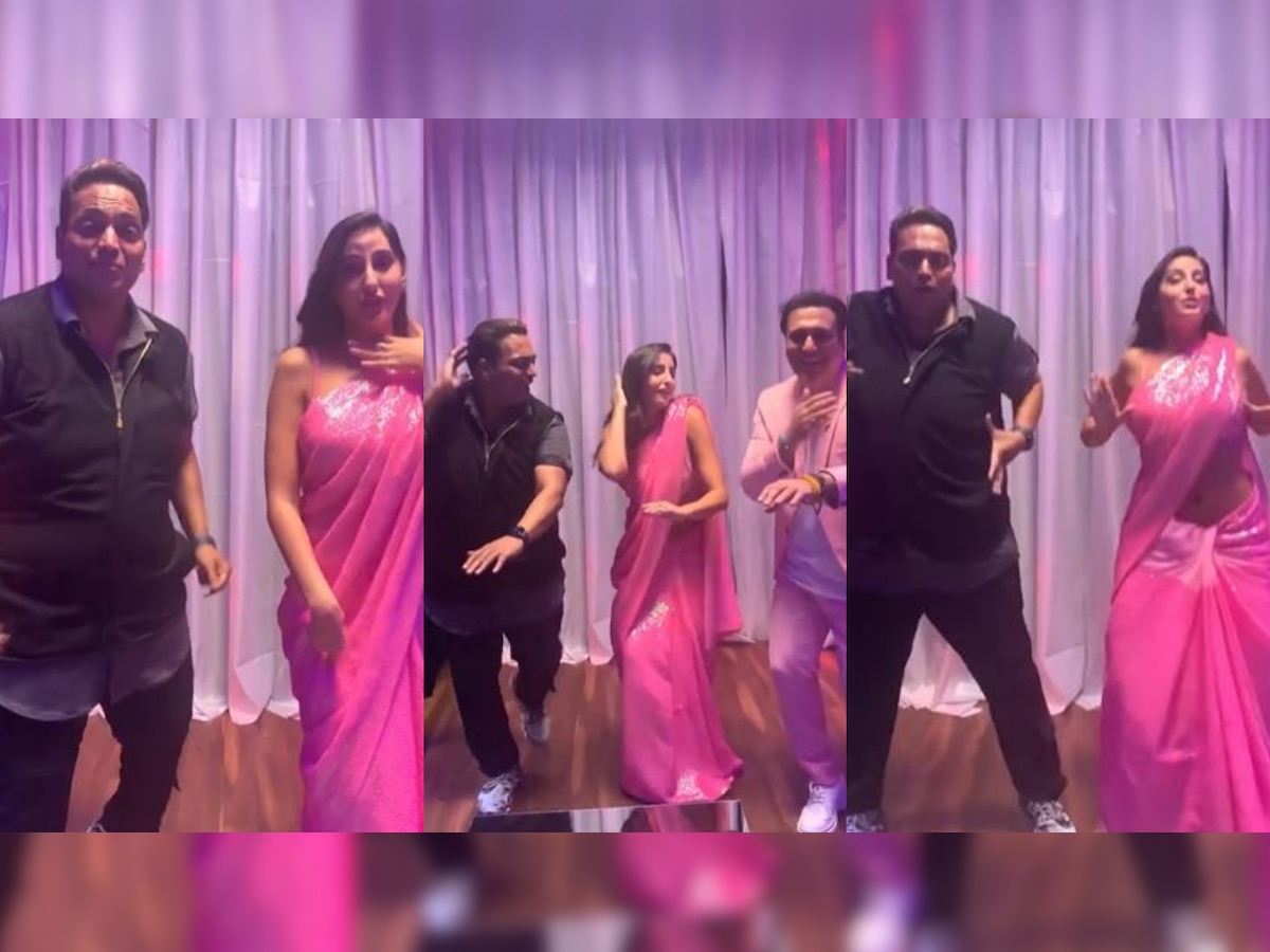 Viral video: Ahead of 'Zaalima Coca Cola' release, Nora Fatehi aces hook step of her song with Ganesh Acharya, Govinda