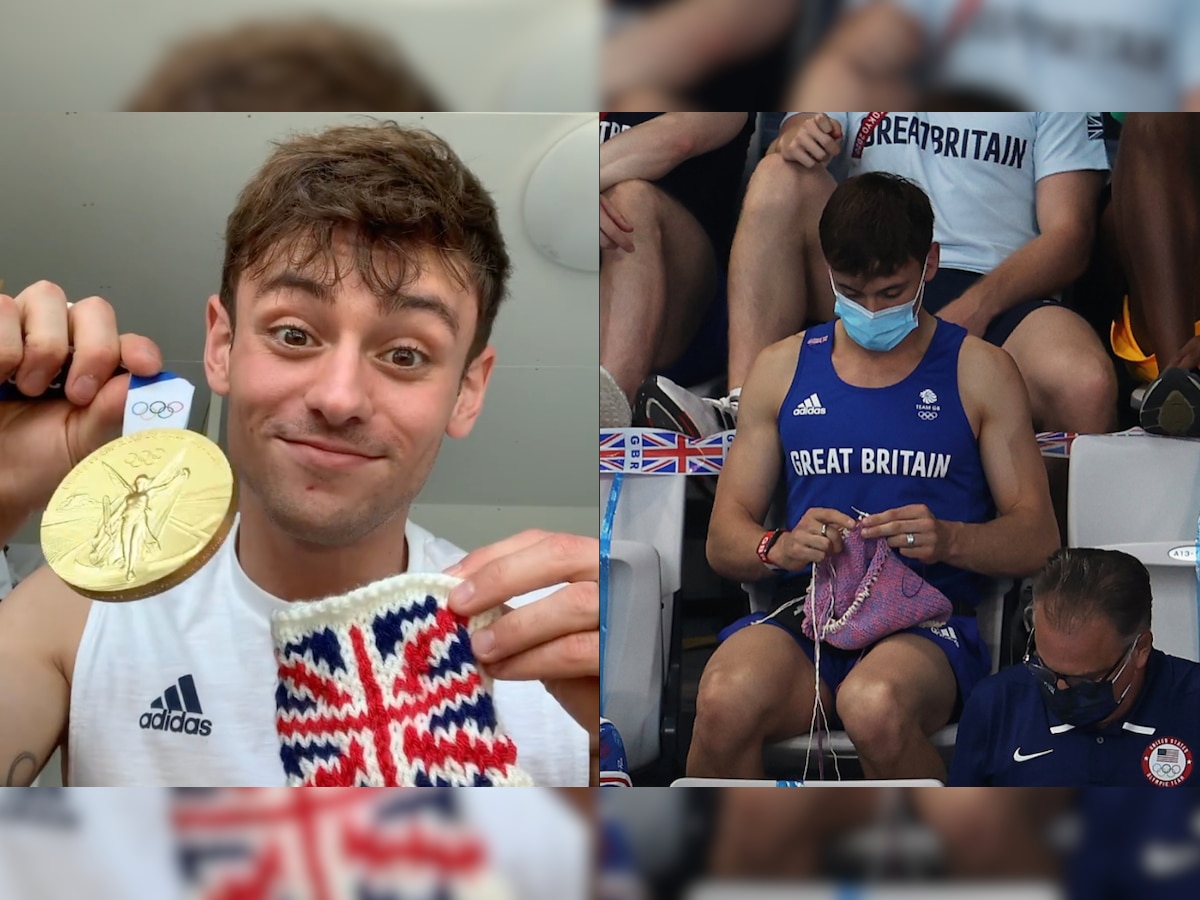 UK gold medalist Tom Daley goes viral for his knitting skills at Tokyo Olympics 2020 - Details inside