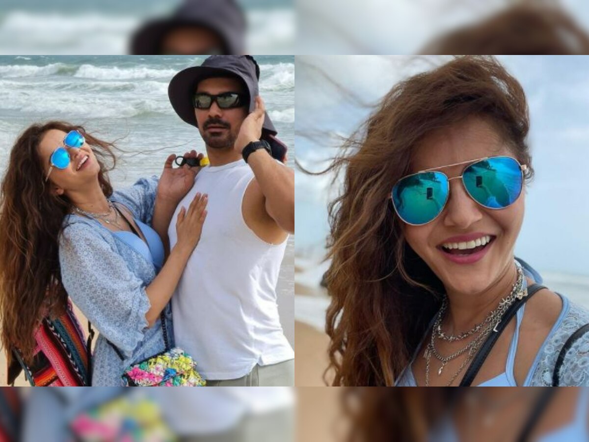 Rubina Dilaik and Abhinav Shukla set major couple goals in latest photos from their beach vacation