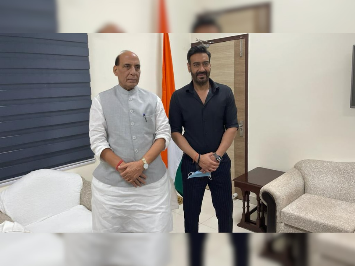 Ajay Devgn meets Defence Minister Rajnath Singh as 'Bhuj: The Pride of India' releases