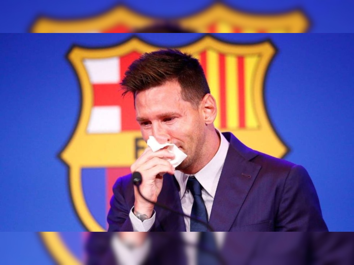 Messi's tear-soaked tissue from Barcelona farewell put up for sale, check price