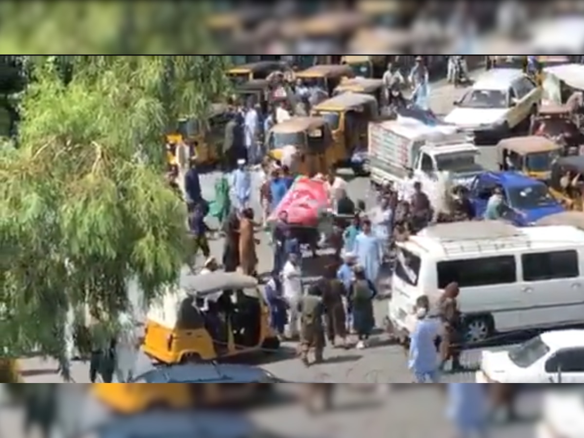 Afghanistan crisis: Taliban fighters open fire at protesters waving national flag in Jalalabad 