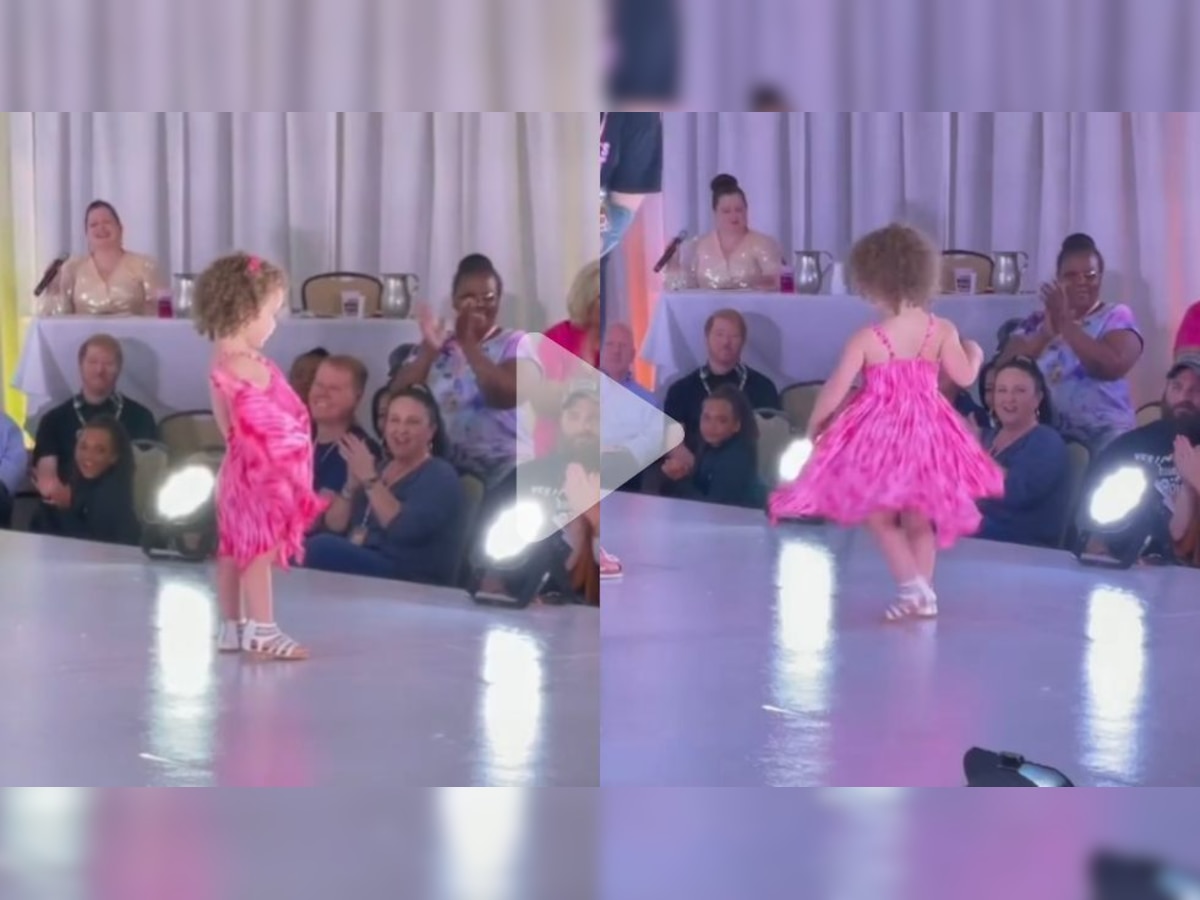 Video of a little girl doing catwalk like a supermodel goes viral - WATCH