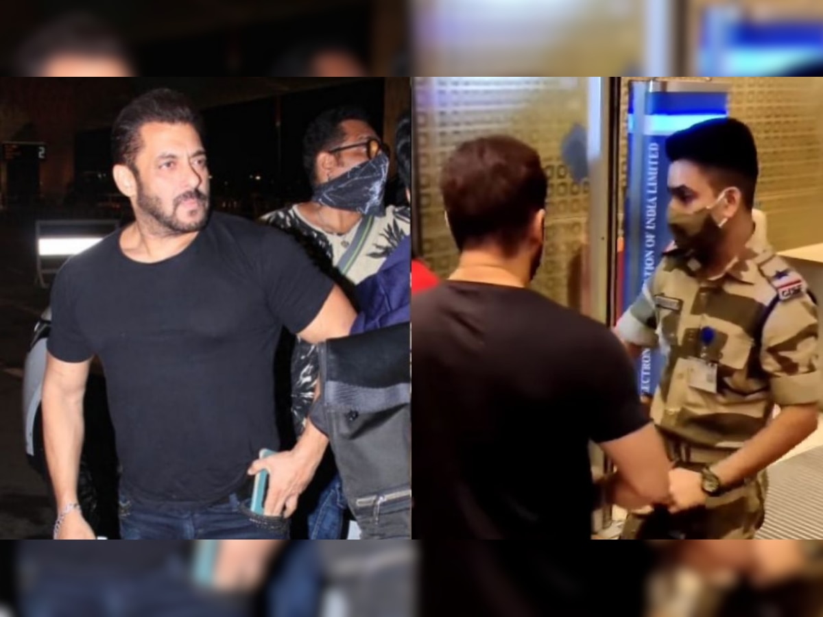 Watch: CISF personnel stops Salman Khan from entering airport, gets applauded by netizens, here's why