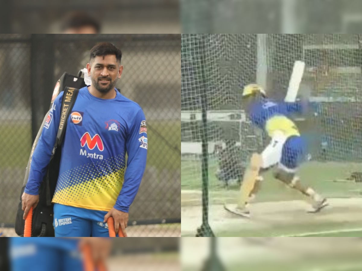 IPL 2021: MS Dhoni hits big sixes as he takes CSK's net sessions by storm, WATCH