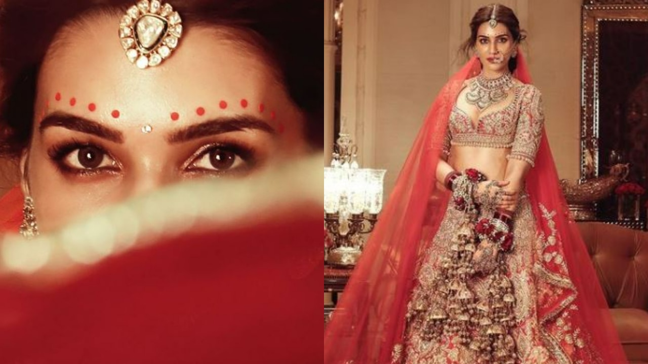 Kiara Advani Nails A Beautiful Manish Malhotra Feathered Lehenga,  Brides-To-Be Wanting To Ditch The Usual Red Can Take Notes!