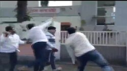 BJP-Shiv Sena workers clash over Narayan Rane's 'slap' remark against CM Uddhav Thackeray - WATCH