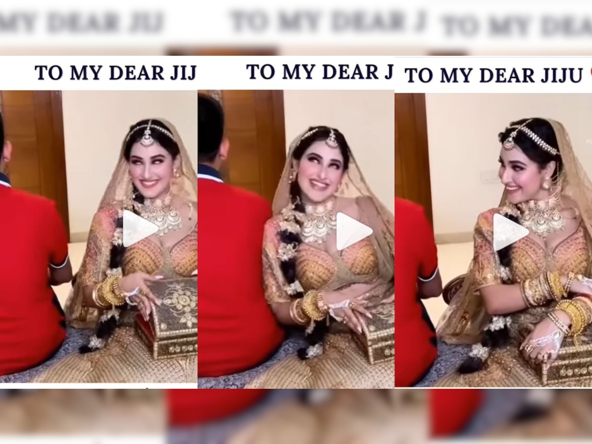 Jija-saali ki nokjhok: Dulhan teases her brother-in-law on her wedding day, WATCH viral video