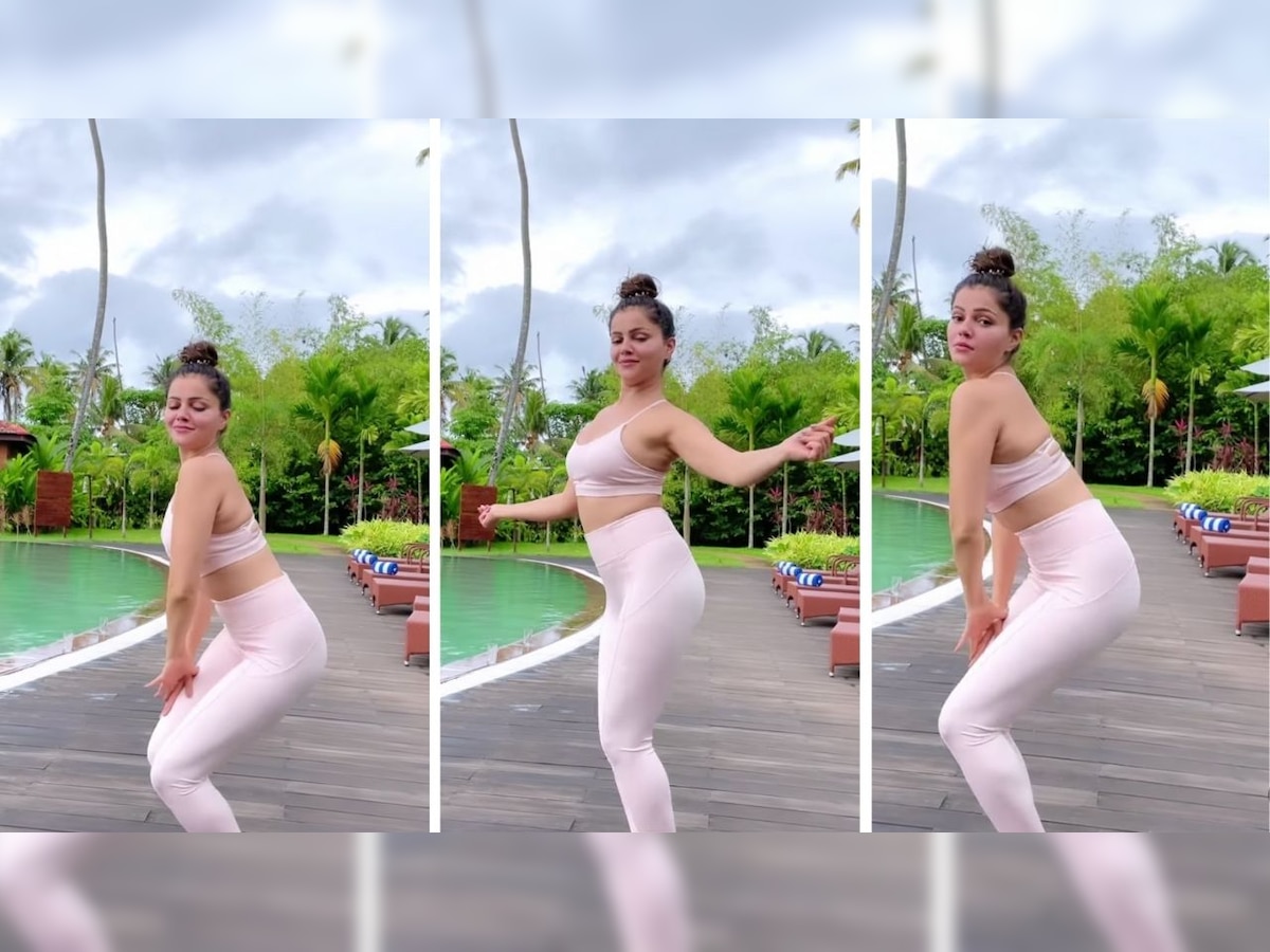Rubina Dilaik twerks in sexy pink sports bra, leggings in latest video, fan  says, 'koi AC chala do yaar' - watch