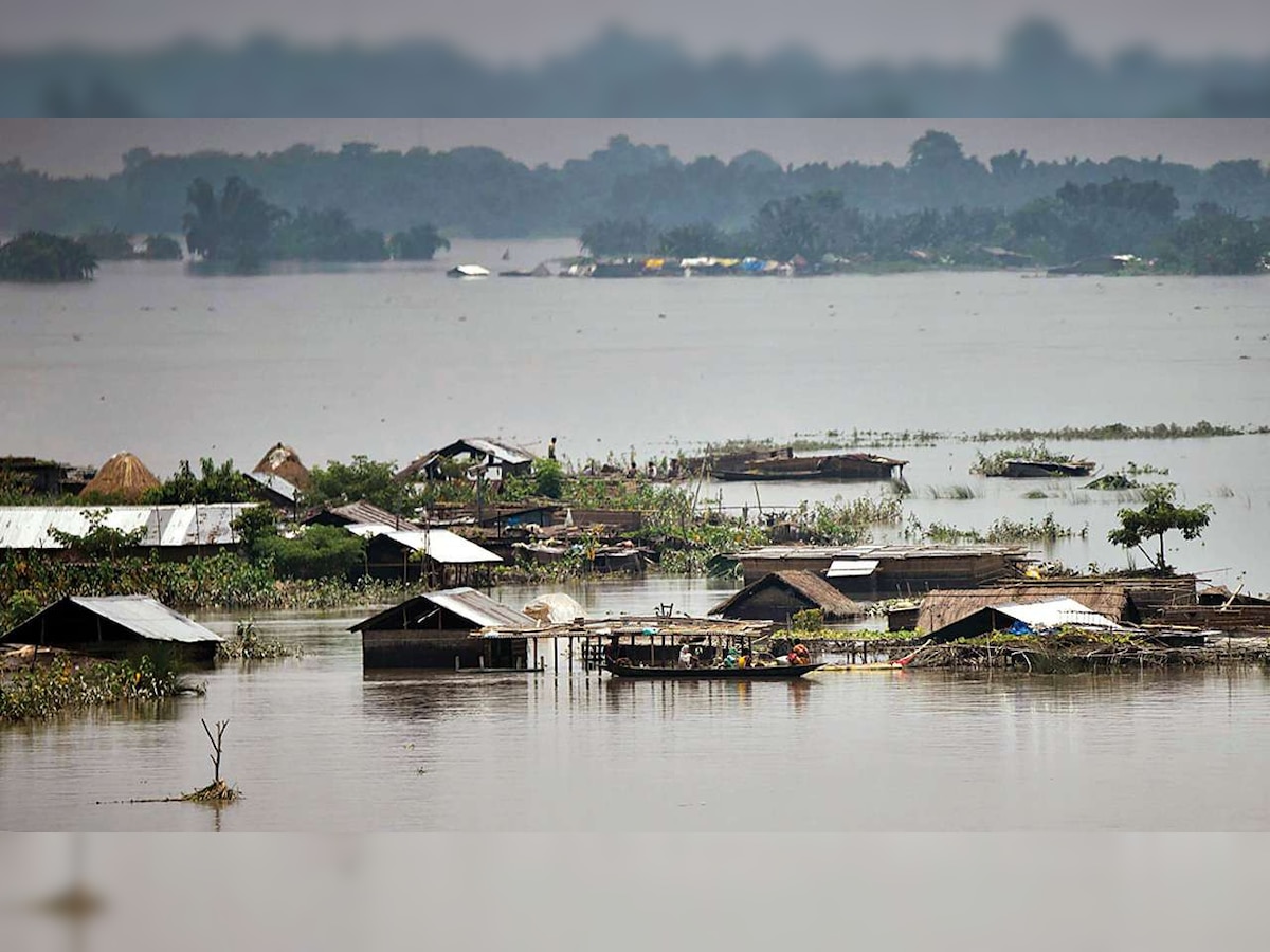 Assam floods affect 21 districts, disrupts wildlife and kills 2 children