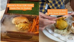 After gold biryani, its time for gold-plated Vada Pav in Dubai - Watch viral video here