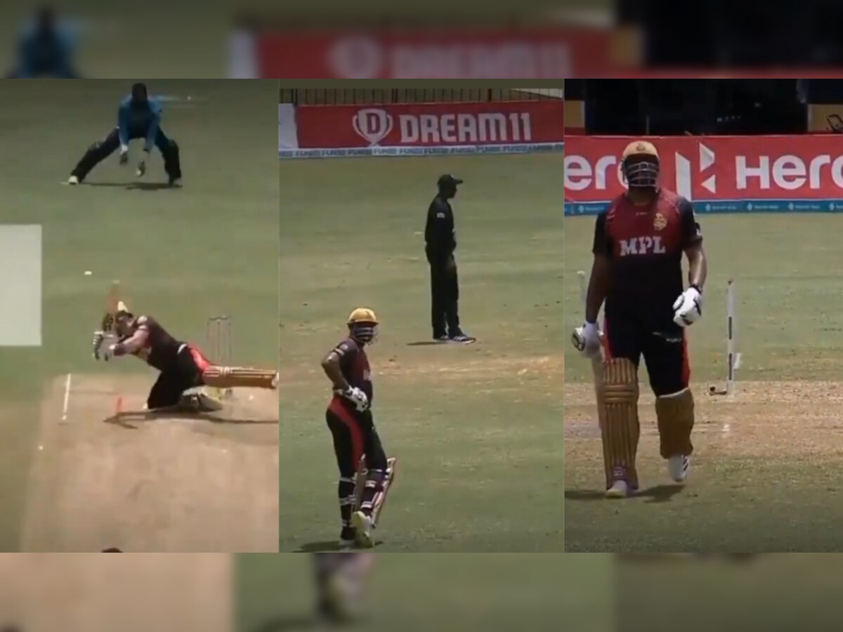 Watch: Unhappy Kieron Pollard protests umpire's call in CPL in bizarre fashion, amuses fans