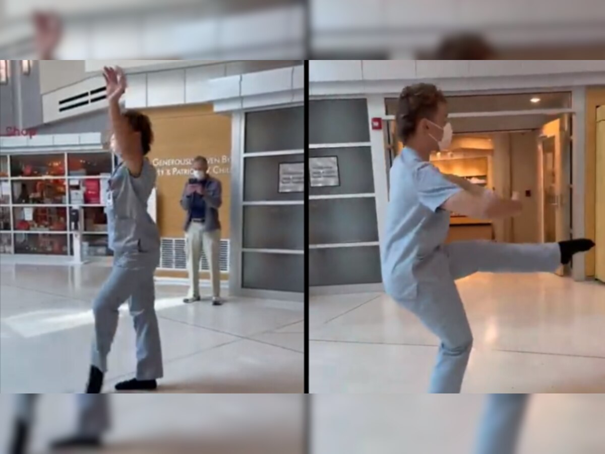 US health worker's graceful ballet performance at hospital lobby goes  viral. Watch - India Today