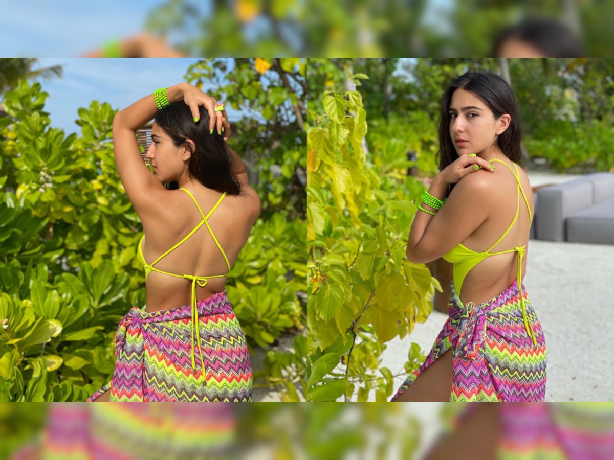 Sara Ali Khan looks exquisite as she poses in sexy yellow bikini, drops drool-worthy photos