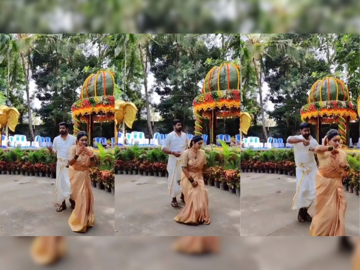 Dulha-dulhan ka dance! Bride and groom break into dance in front of guests - WATCH viral video