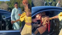 Jija-sali ki chemistry! Sister-in-law welcomes groom in a unique way, netizens say 'awesome tradition' - WATCH