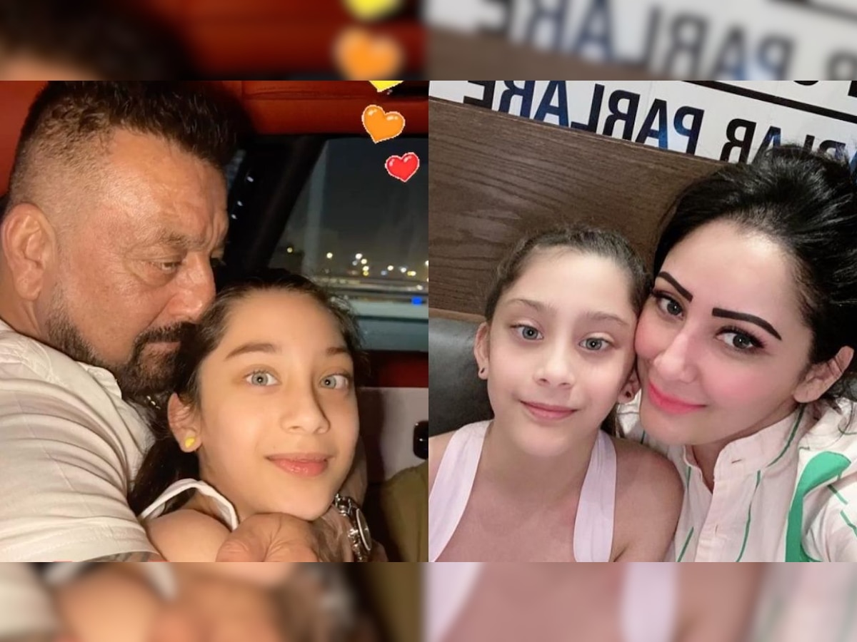 Sanjay Dutt's photo with daughter Iqra Dutt goes VIRAL, fans mesmerised with her blue eyes