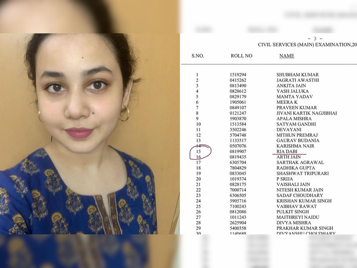 Former UPSC topper Tina Dabi's sister Ria Dabi bags AIR 15 in civil services exam