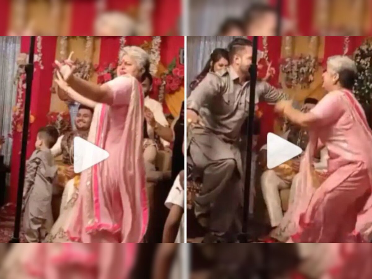 Dulhan ki Saas ka dhaansu dance! Mother in law dances on stage during wedding - WATCH viral video here