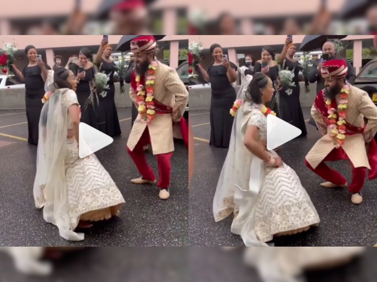 Bindaas dulha-dulhan! Bride and groom perform crazy dance moves on the road during wedding - WATCH viral video